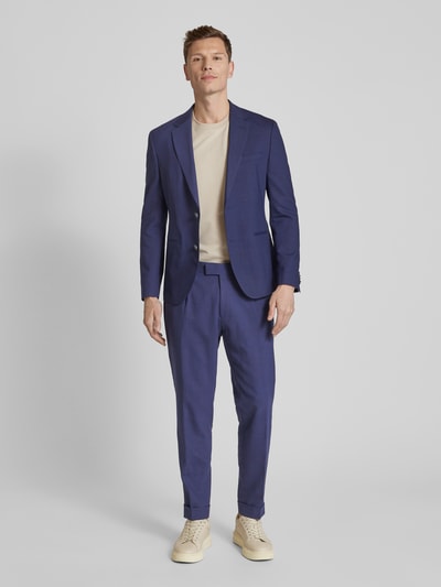 BOSS Slim fit 2-knoops colbert met scheerwol, model 'Jack' Marineblauw - 1