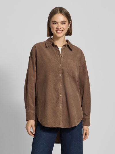 Only Relaxed fit overhemdblouse van puur katoen, model 'AIME-MOXI' Beige - 4