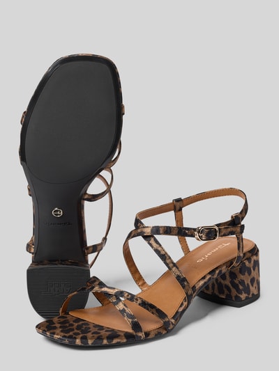 Tamaris Sandalen in Samt-Optik Beige 4