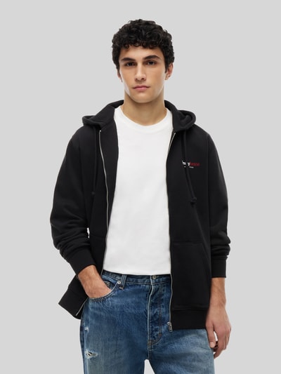 Tommy Jeans relaxed fit sweatjack van katoenmix Zwart - 4