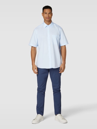 Eterna Zakelijk overhemd met 1/2-mouwen, model 'KENT' Bleu - 1