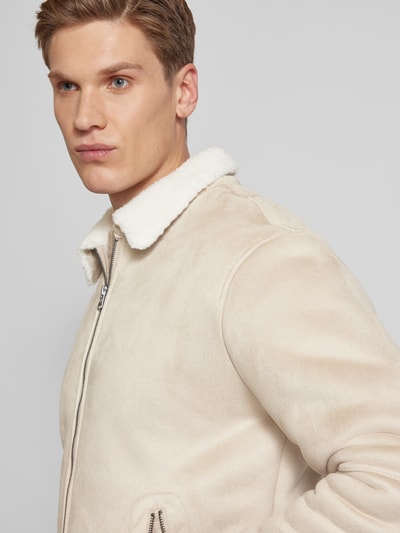 Only & Sons Jacke mit Reißverschlusstaschen Modell 'ROYCE' Beige 3