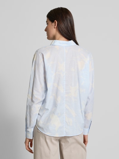 Someday Relaxed Fit Hemdbluse mit durchgehender Knopfleiste Bleu 5