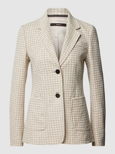 Windsor Blazer met all-over motief Beige - 2