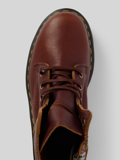Dr. Martens Boots van leer met labeldetail, model 'Jadon' Middenbruin - 3