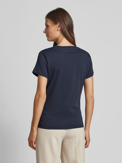 Marc O'Polo T-Shirt mit Label-Print Modell 'MIX N MATCH' Dunkelblau 5