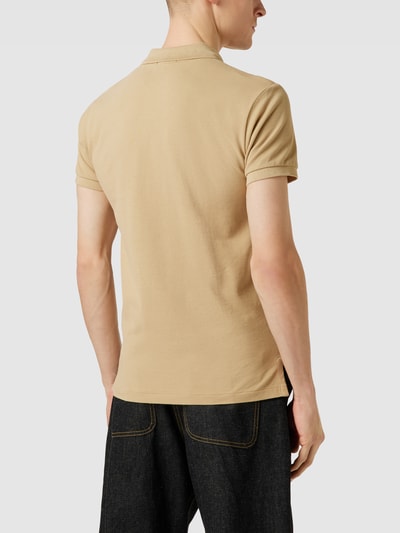 Polo Ralph Lauren Slim fit poloshirt met labelstitching Beige - 5