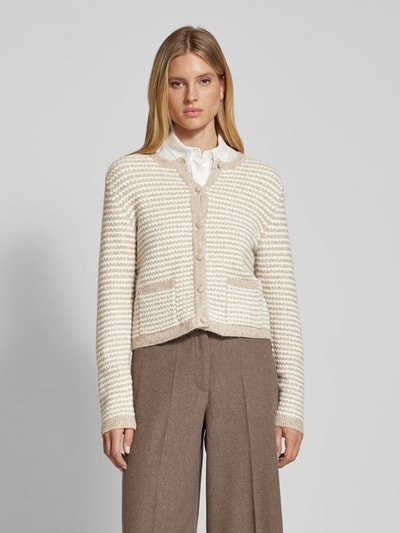 Kaffe Cardigan mit seitlichen Taschen Modell 'ellery' Taupe 4