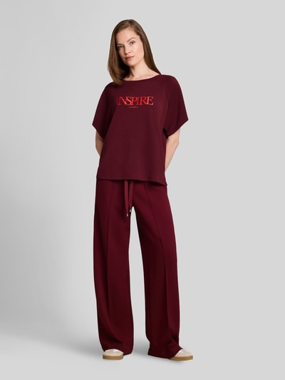 Tom Tailor Loose Fit Sweatshirt aus Modal-Mix Bordeaux 1