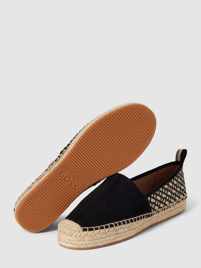 BOSS Black Women Slip-on sneaker met zool in gevlochten look Zwart - 3