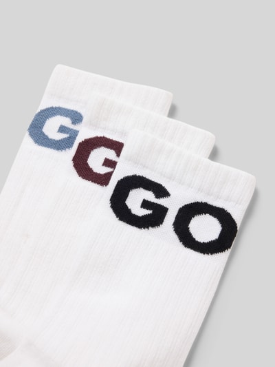 HUGO Socken aus Baumwoll-Mix im 3er-Pack Modell 'ICONIC' Weiss 2