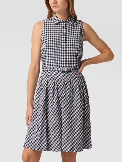 Lauren Ralph Lauren Blusenkleid aus Baumwolle Marineblau 4