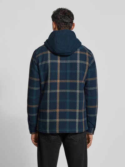 PME Legend Regular Fit Hemdjacke mit Kapuze Marine 5