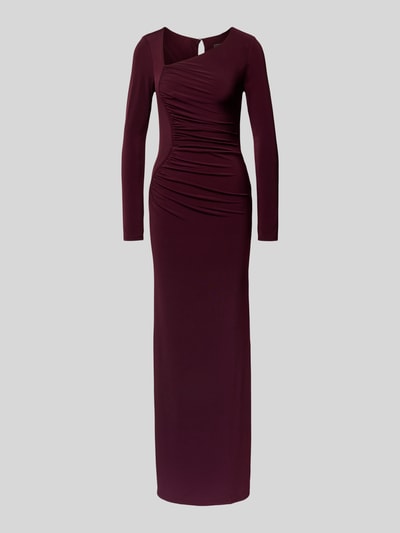 Lipsy Avondjurk met plooien Donkerrood - 2