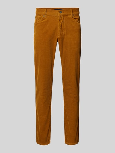 Christian Berg Men Corduroy broek met 5-pocketmodel Donkergeel - 2