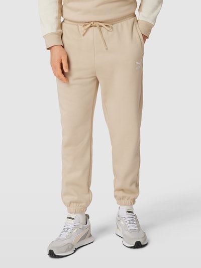 PUMA PERFORMANCE Sweatpants mit Label-Stitching Beige 4