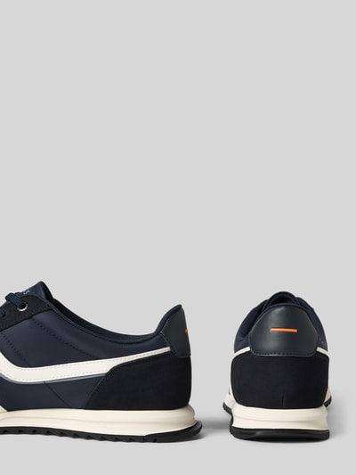 BOSS Orange Lage sneakers met details in suèdelook, model 'ZAYN' Donkerblauw - 2