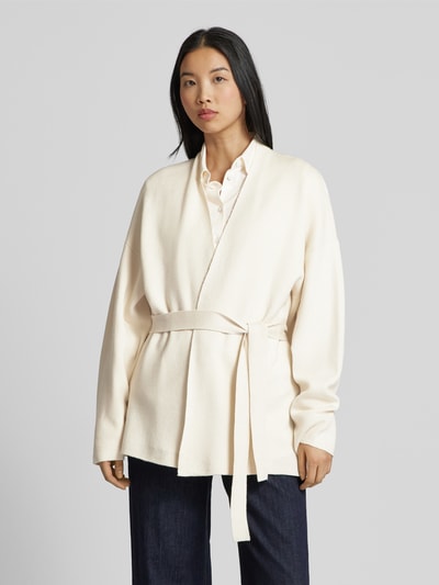 B.Young Cardigan mit Bindegürtel Modell 'Otari' Offwhite 4