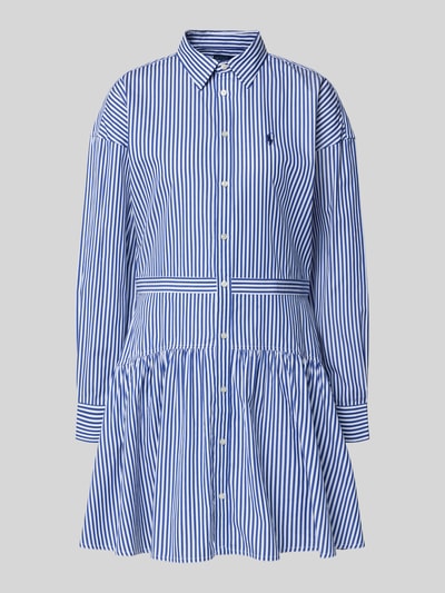 Polo Ralph Lauren Overhemdjurk in minilengte met logostitching Bleu - 2