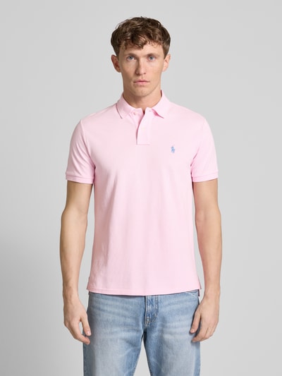 Polo Ralph Lauren Poloshirt mit Label-Stitching Rosa 4