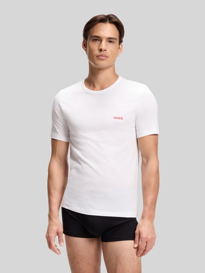 HUGO T-shirty o kroju regular fit z czystej bawełny w zestaw 3 szt. Niebieski 3