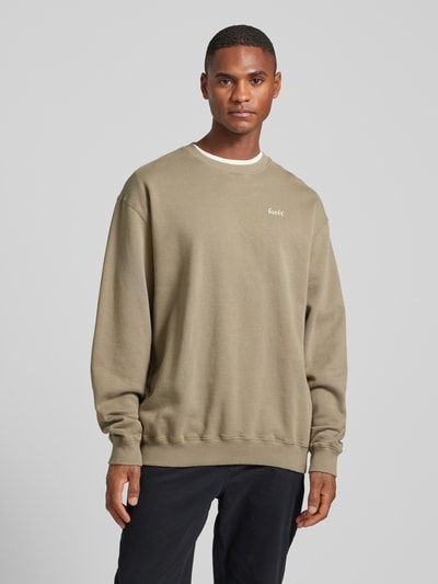 Forét Sweatshirt mit Rundhalsausschnitt Oliv 4