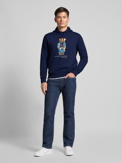 Polo Ralph Lauren Hoodie mit Label-Print Marine 1