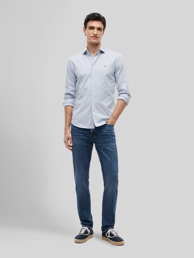 Tommy Hilfiger straight fit jeans van katoenmix Bleu - 1