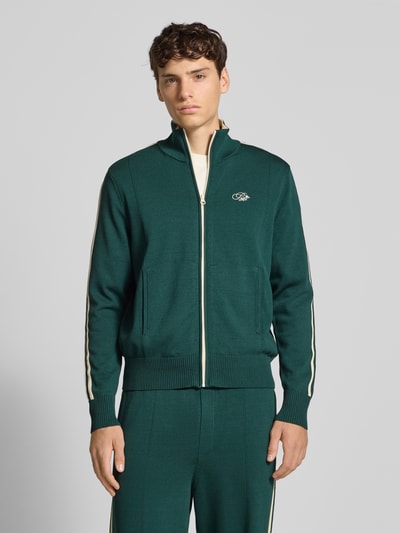 PROHIBITED Strickjacke mit Reißverschluss Dunkelgruen 4