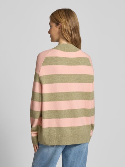 Marc O'Polo Denim Regular fit gebreide pullover van scheerwolmix Rosé - 5