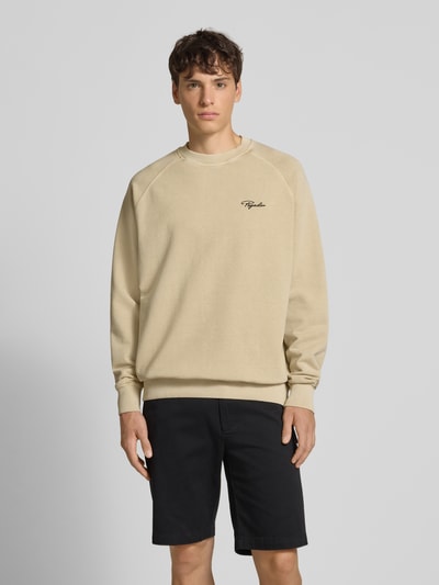 Pegador Sweatshirt mit Label-Stitching Offwhite 4