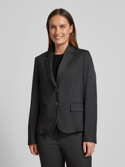 Christian Berg Woman Selection Blazer met reverskraag Antraciet - 4