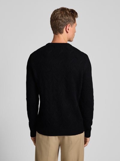 Christian Berg Men Strickpullover mit Kaschmir-Anteil Black 5
