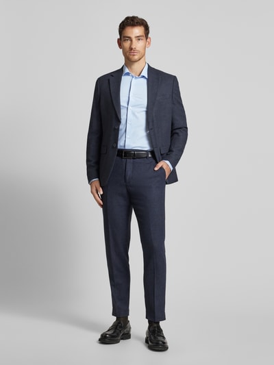 Eterna Slim fit zakelijk overhemd met kentkraag Bleu - 1