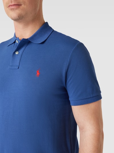 Polo Ralph Lauren Poloshirt mit Logo-Stitching Royal 3