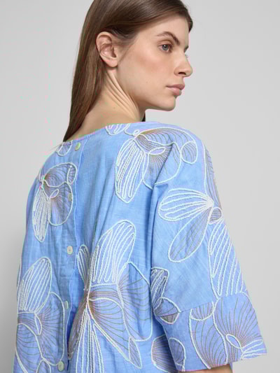 Christian Berg Woman Regular Fit Bluse mit 1/2-Arm Bleu 3
