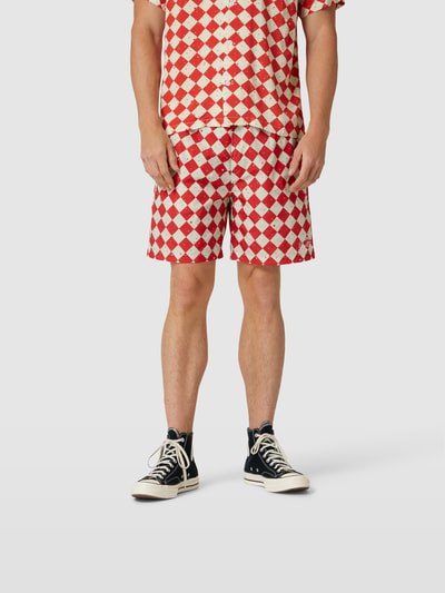 Billionaire Boys Club Shorts mit Karomuster Rot 4