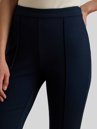 Lauren Ralph Lauren Spodnie o kroju slim fit o dł. 7/8 z ozdobnym szwem Granatowy 3