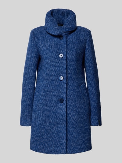 Milo Coats Jack van scheerwolmix met steekzakken, model 'SOFIA' Blauw - 2