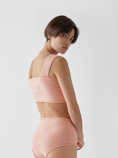 Extreme Cashmere Crop Top aus Kaschmirmischung Rosa 3