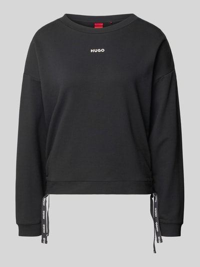 HUGO Oversized sweatshirt van modalmix, model 'CASUAL_SWEATSHIRT' Zwart - 2