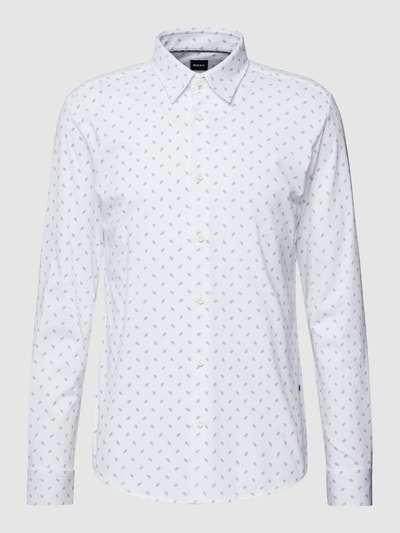BOSS Koszula casualowa ze wzorem na całej powierzchni model ‘Roan’ Biały 2