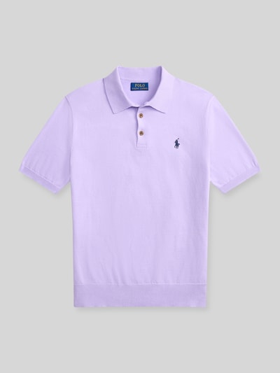 Polo Ralph Lauren Regular Fit Poloshirt aus reiner Baumwolle Violett 2