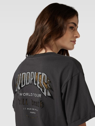 THE KOOPLES T-Shirt mit Label-Print Anthrazit 3