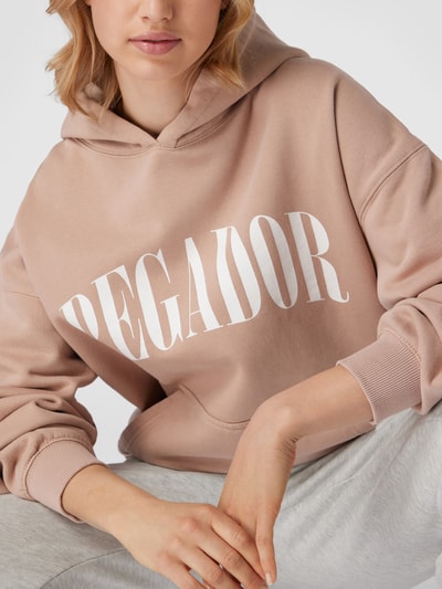 Pegador Oversized Hoodie mit Label-Print Modell 'Miami' Rosa 3