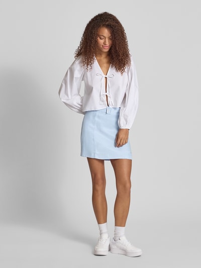 LeGer Spódnica mini z paskiem model ‘Majella’ Jasnoniebieski 1