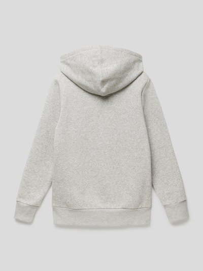 Levi’s® Kids Hoodie mit gerippten Abschlüssen Modell 'BATWING' Mittelgrau Melange 3