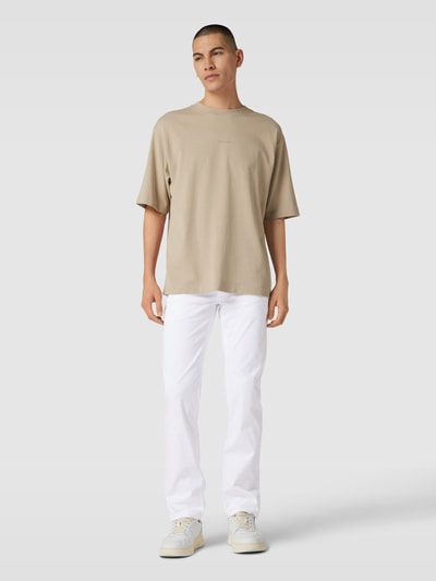 BOSS Orange Hose mit Label-Details Modell 'Schino' Weiss 1