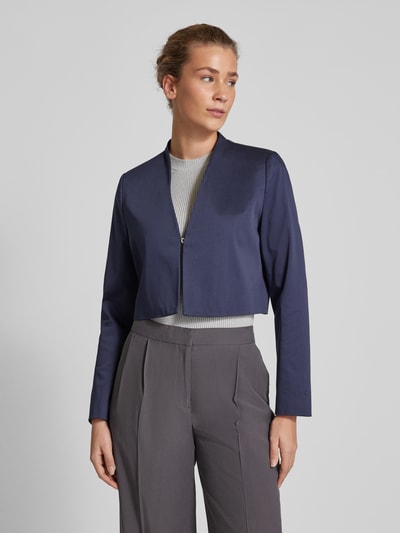 s.Oliver BLACK LABEL Cropped Blazer mit V-Ausschnitt Marine 4