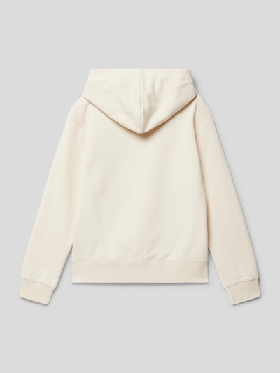 CHAMPION Hoodie mit Label-Stitching Ecru 3